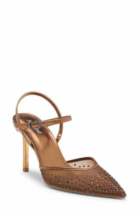 Zandaya Lace Ankle Strap Pump