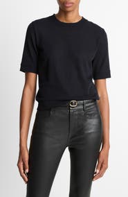 Vince Shrunken Crewneck Wool T-Shirt