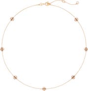 Tory Burch Icon Pavé Delicate Necklace