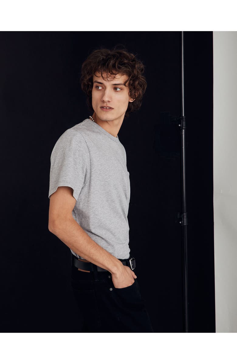 Madewell Allday Crewneck T-Shirt, Alternate, color, Heather Grey