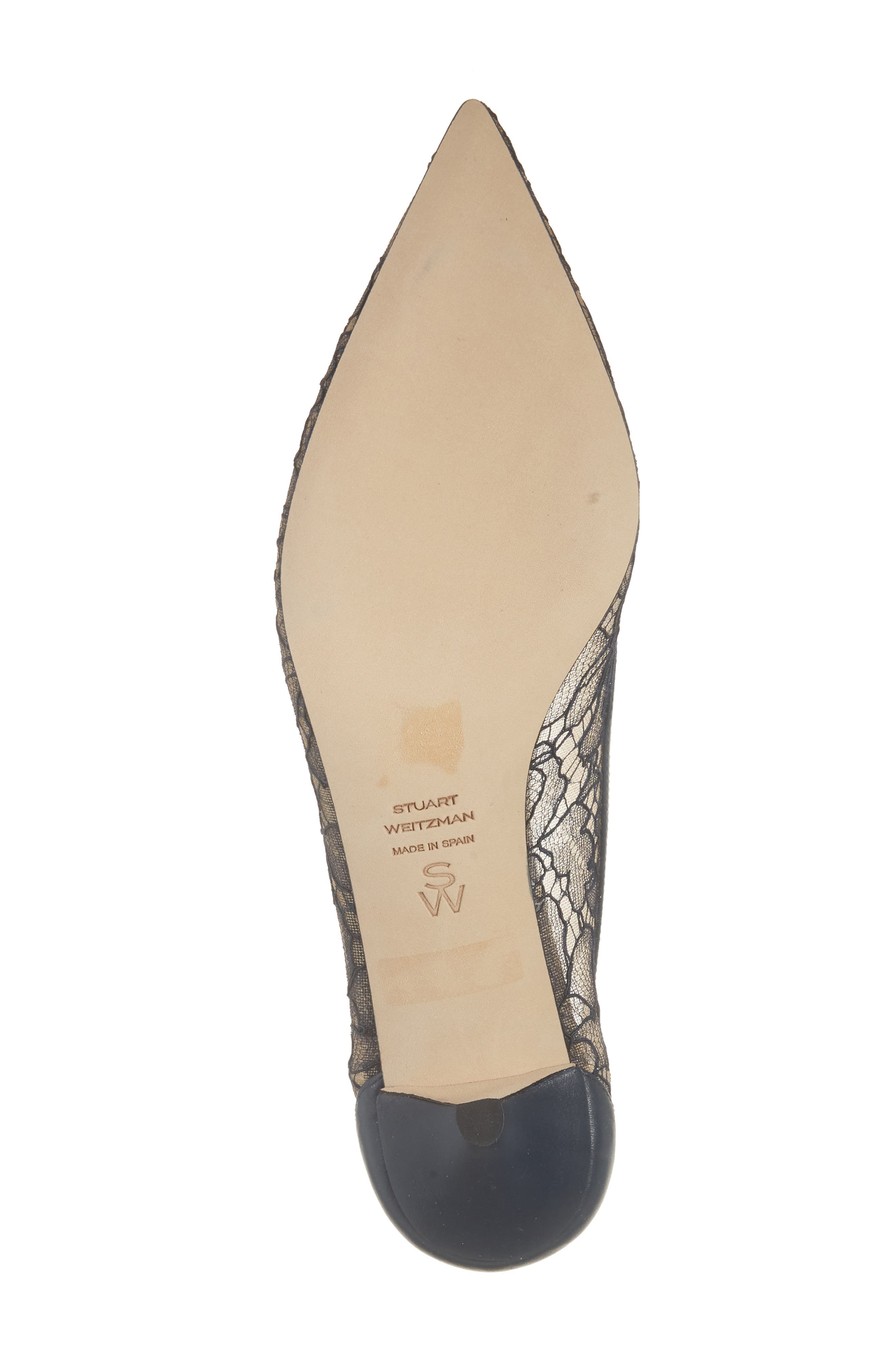 Stuart Weitzman Stuart Power 50 Pump, Alternate, color, Navy Lace