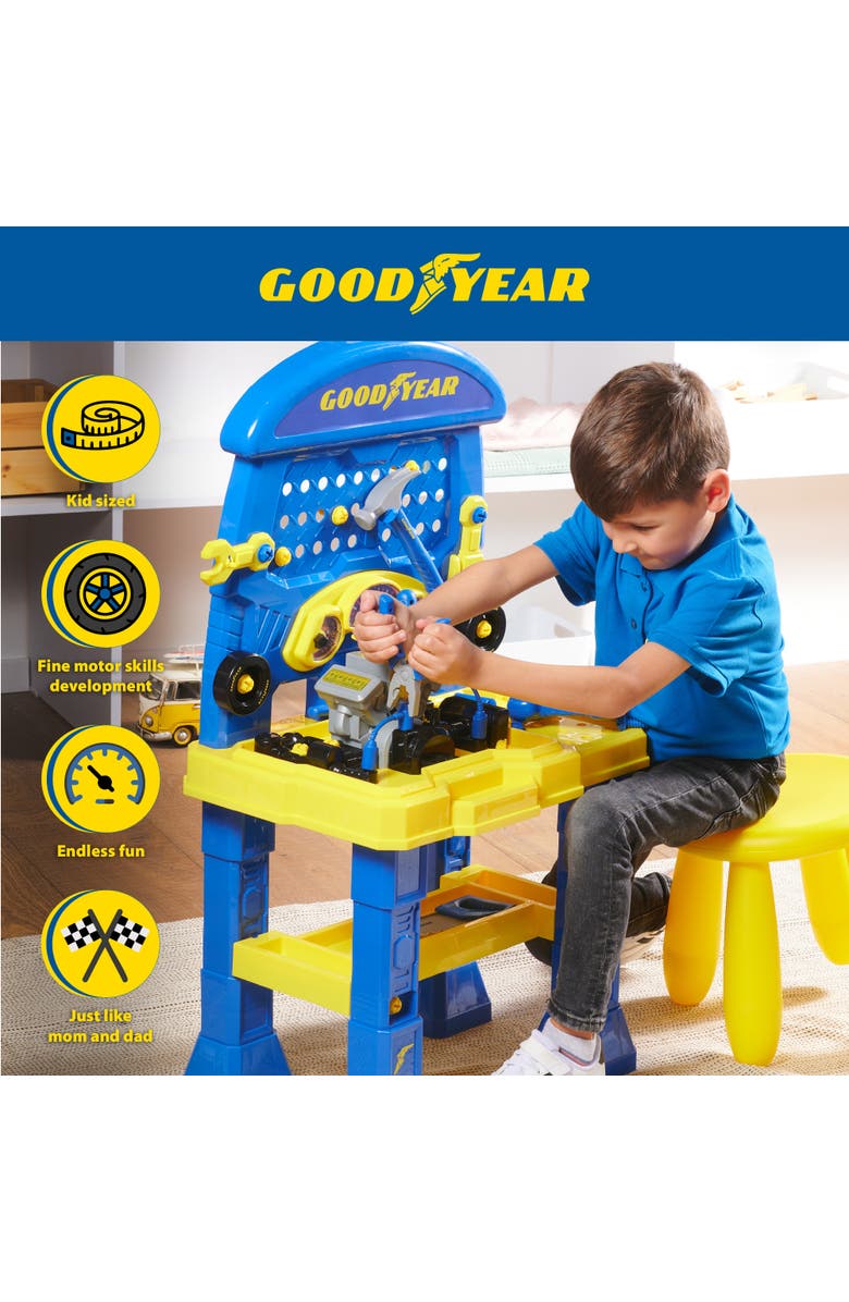 Good Year Auto Repair Workbench, Alternate, color, Navy