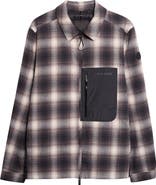 Moncler Cornisello Check Down Flannel Shirt Jacket