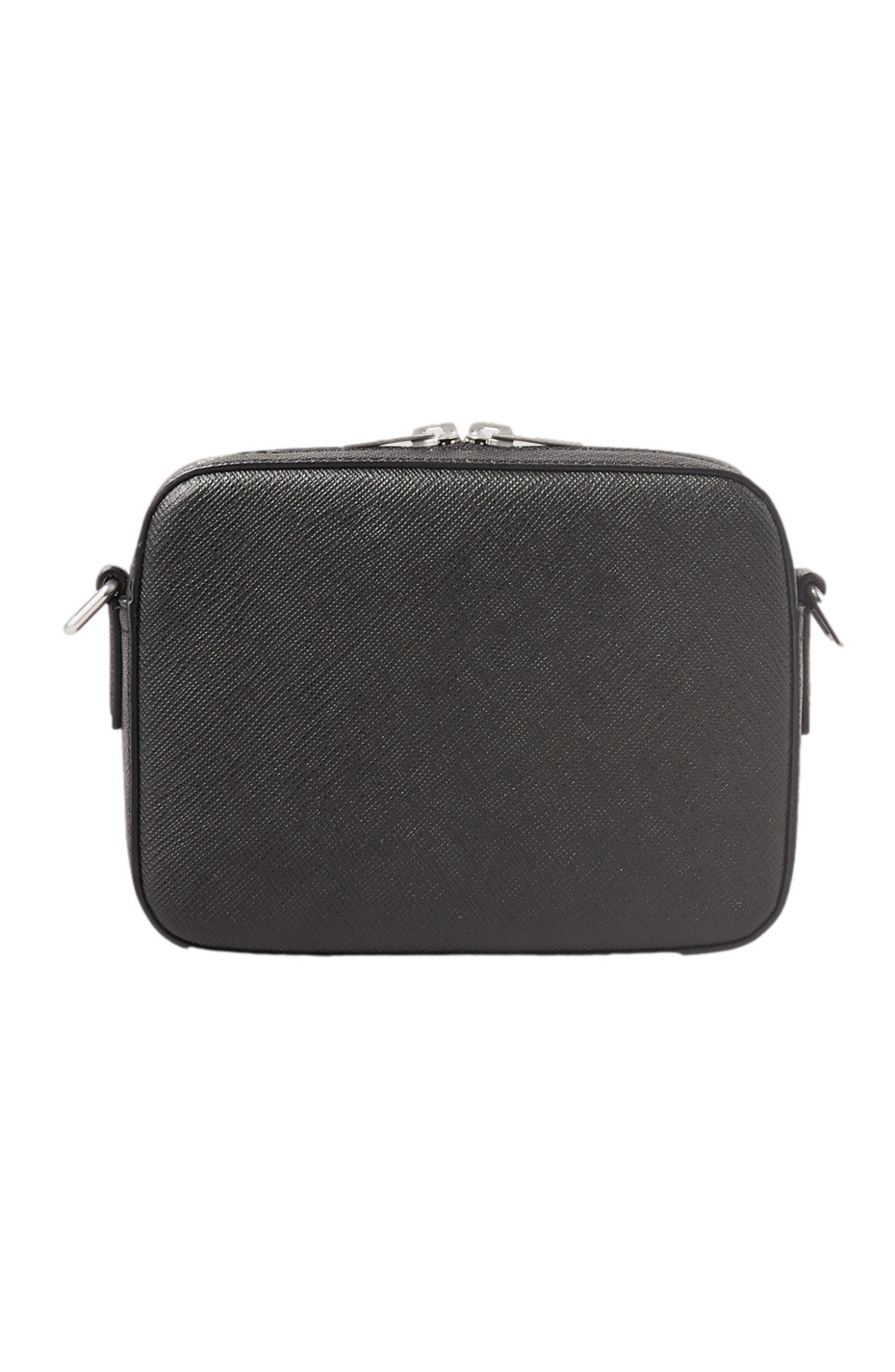 SANDRO Small reconstituted leather bag, Alternate, color, Black