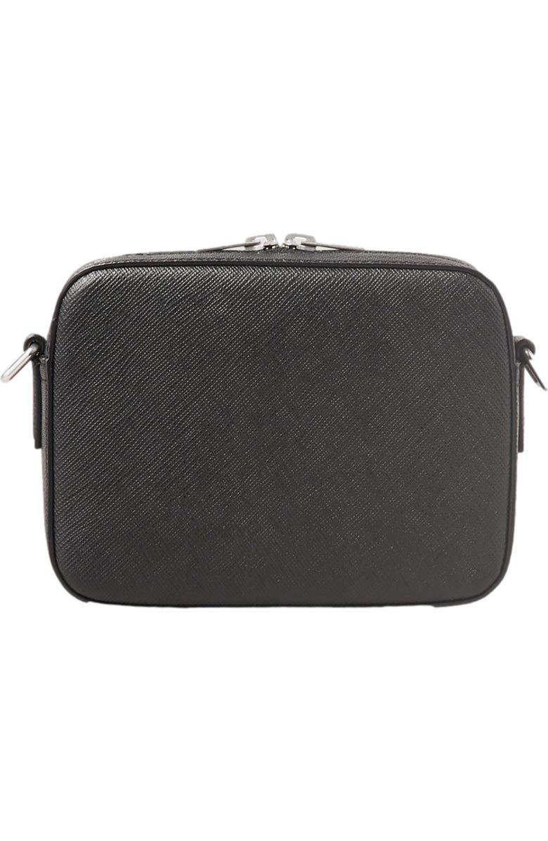 SANDRO Small reconstituted leather bag, Alternate, color, Black
