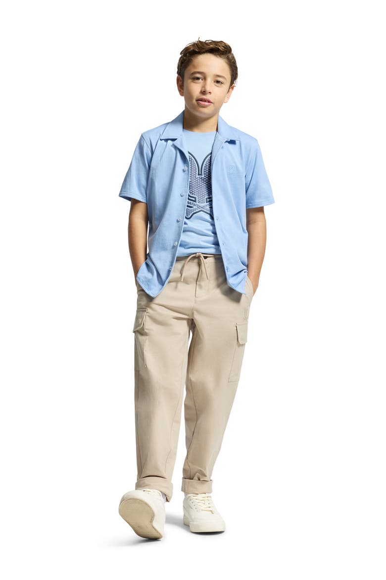 Kids' Bryan Camp Shirt, Alternate, color, SERENITY