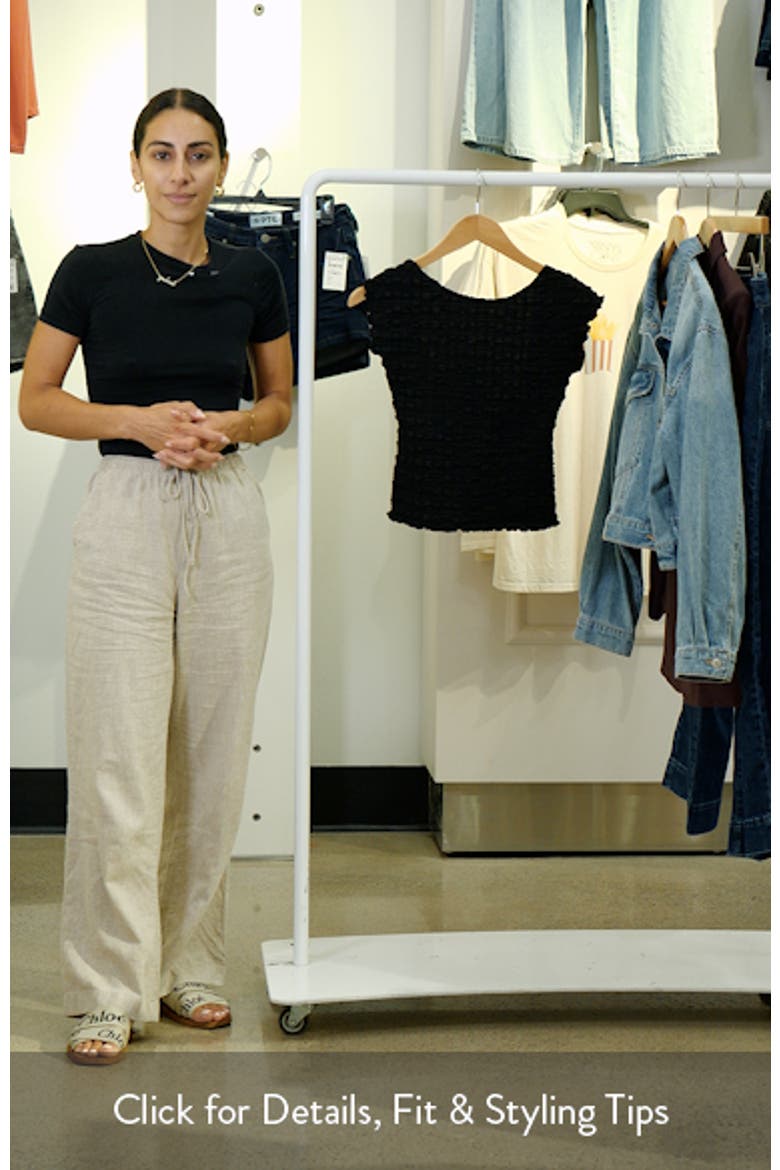 Textured Open Back Knit Top video