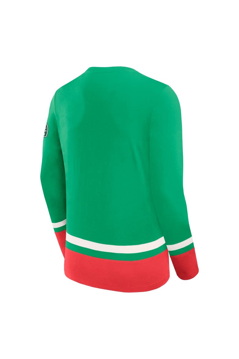 Men's Fanatics  Green New Jersey Devils Vintage High Point Long Sleeve T-Shirt, Alternate, color, Green