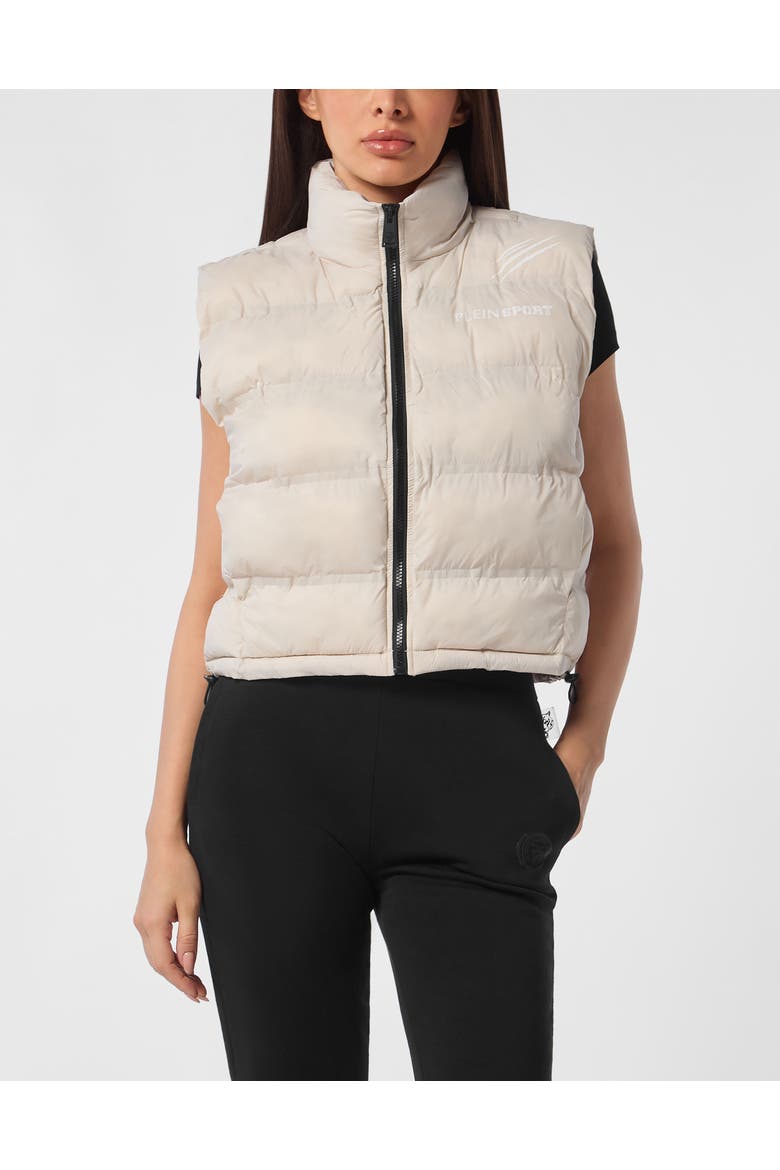 Reversible Lightweight Padded Vest Scratch Comfort Women, Main, color, lightgrey