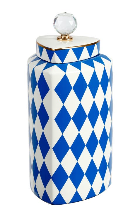 Harlequin Jar with Lid, Large