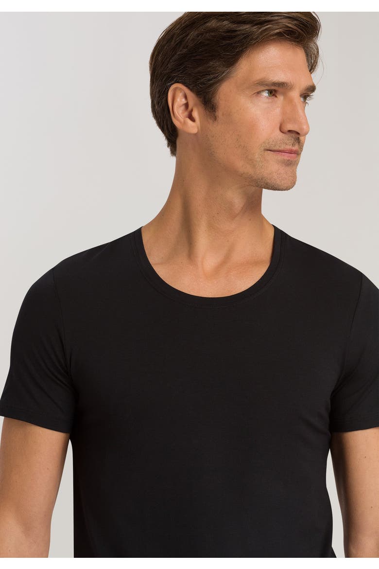 Cotton Superior Cotton Crew Neck T-Shirt, Alternate, color, Black