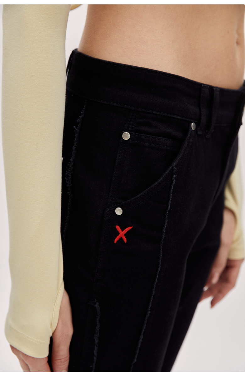 PCFG Flare Denim Pant, Alternate, color, Black