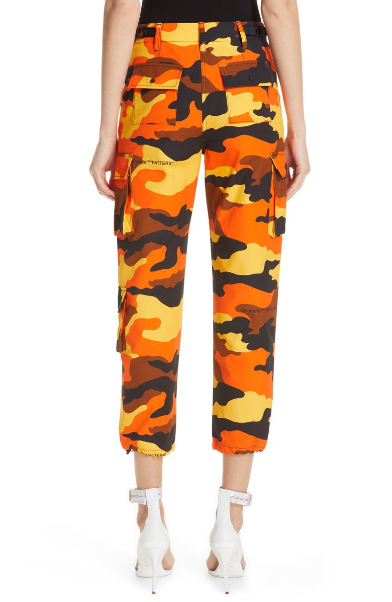 Off-White Camo Cargo Pants, Alternate, color, 