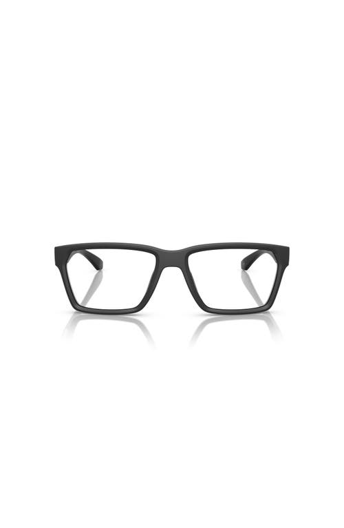 Arnette 55mm Rectangle Optical Glasses In Black