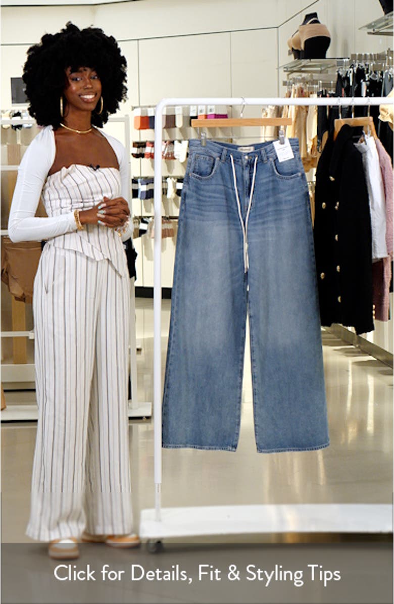 Superwide Leg Drawstring Jeans