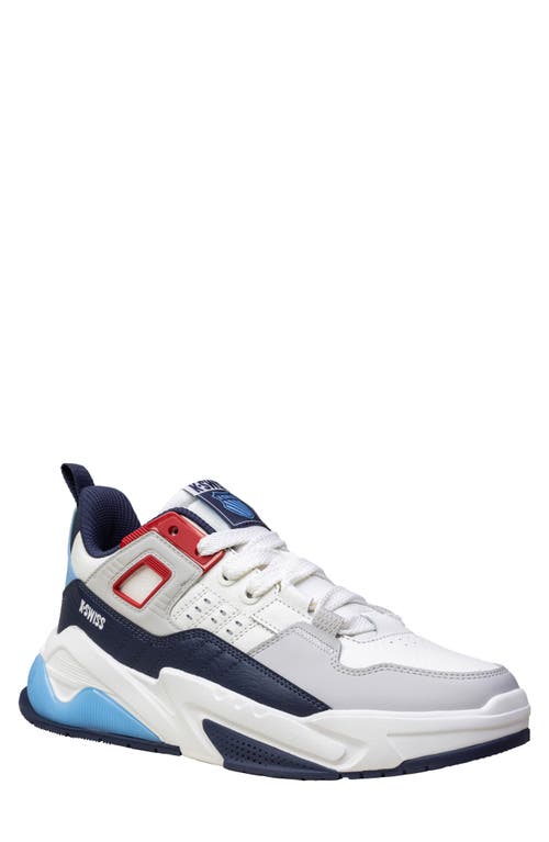 K-swiss Techna Trainer Hybrid Training Shoe In Sail Wht/navy/red