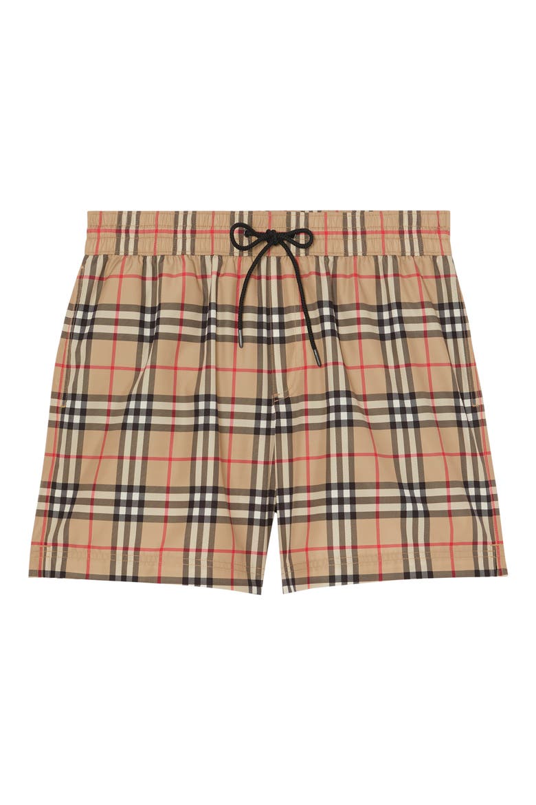 Grafton Check Swim Trunks, Alternate, color, ARCHIVE BEIGE IP CHECK