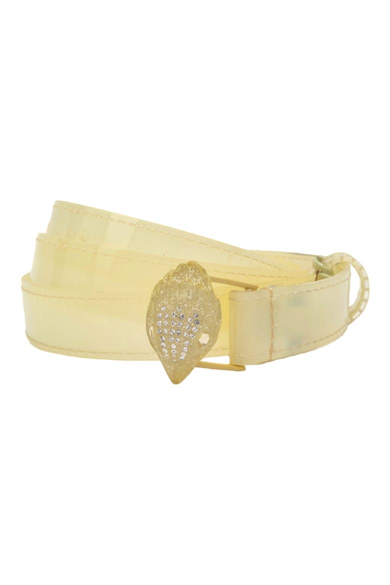 Crystal Eagle Buckle Belt, Main, color, PALE YELLOW