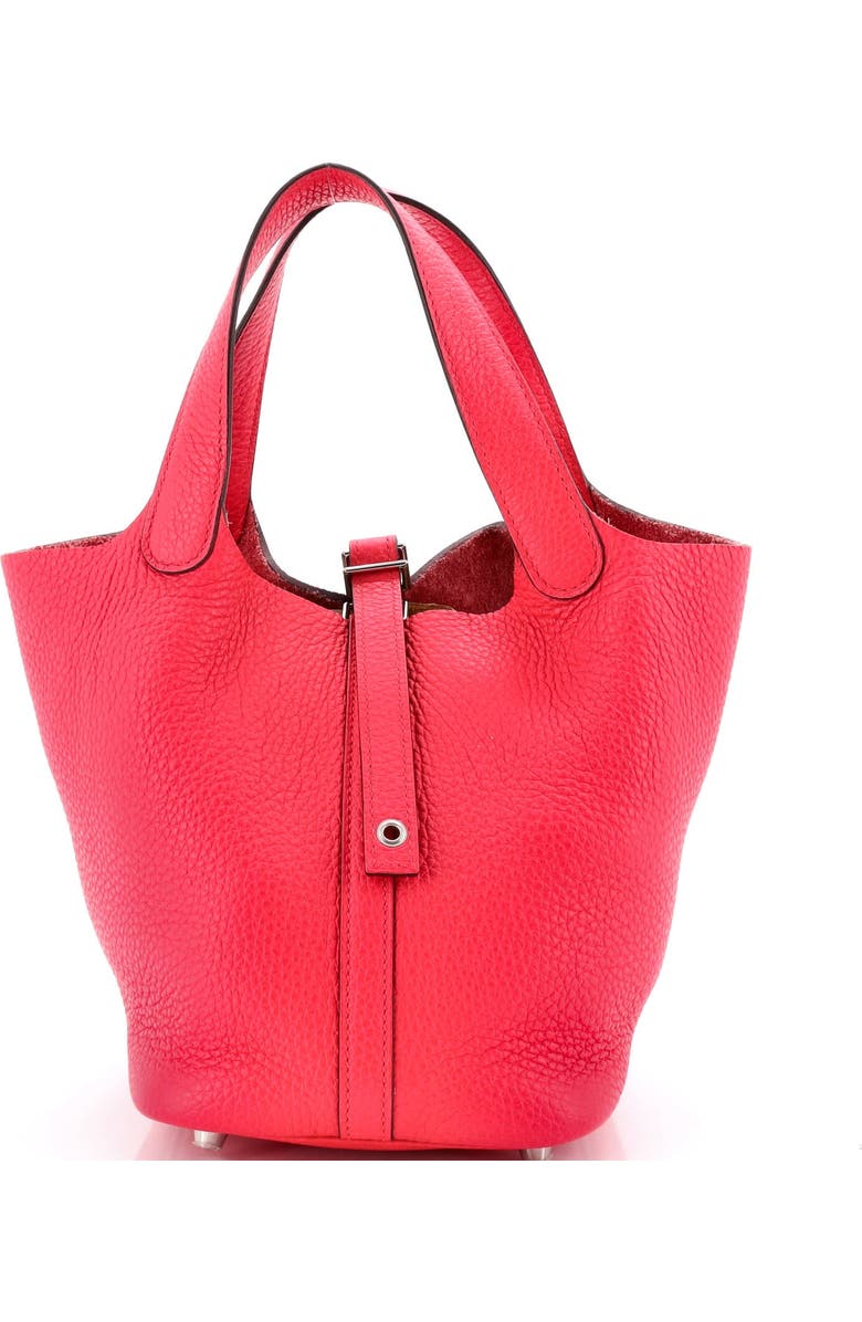 Pre-Owned Hermes Picotin Lock Bag Clemence PM, Main, color, Rose Extreme