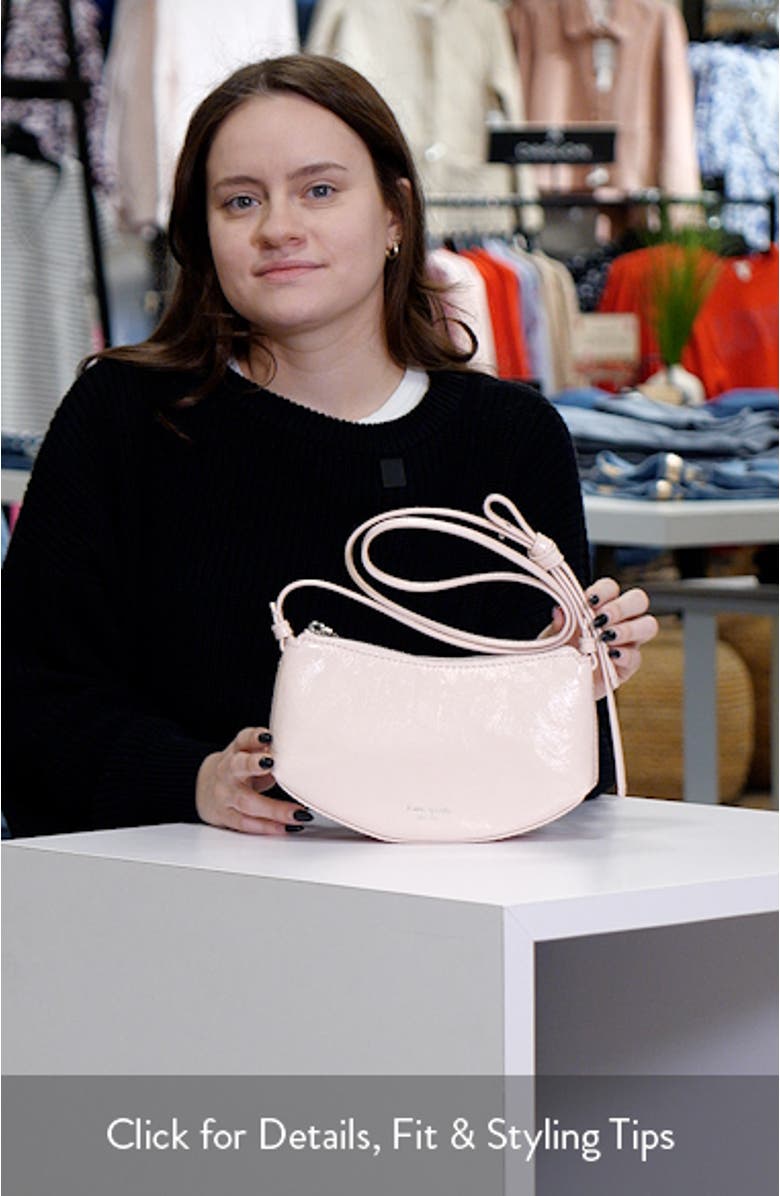 loop glazed leather crossbody bag, sales video thumbnail