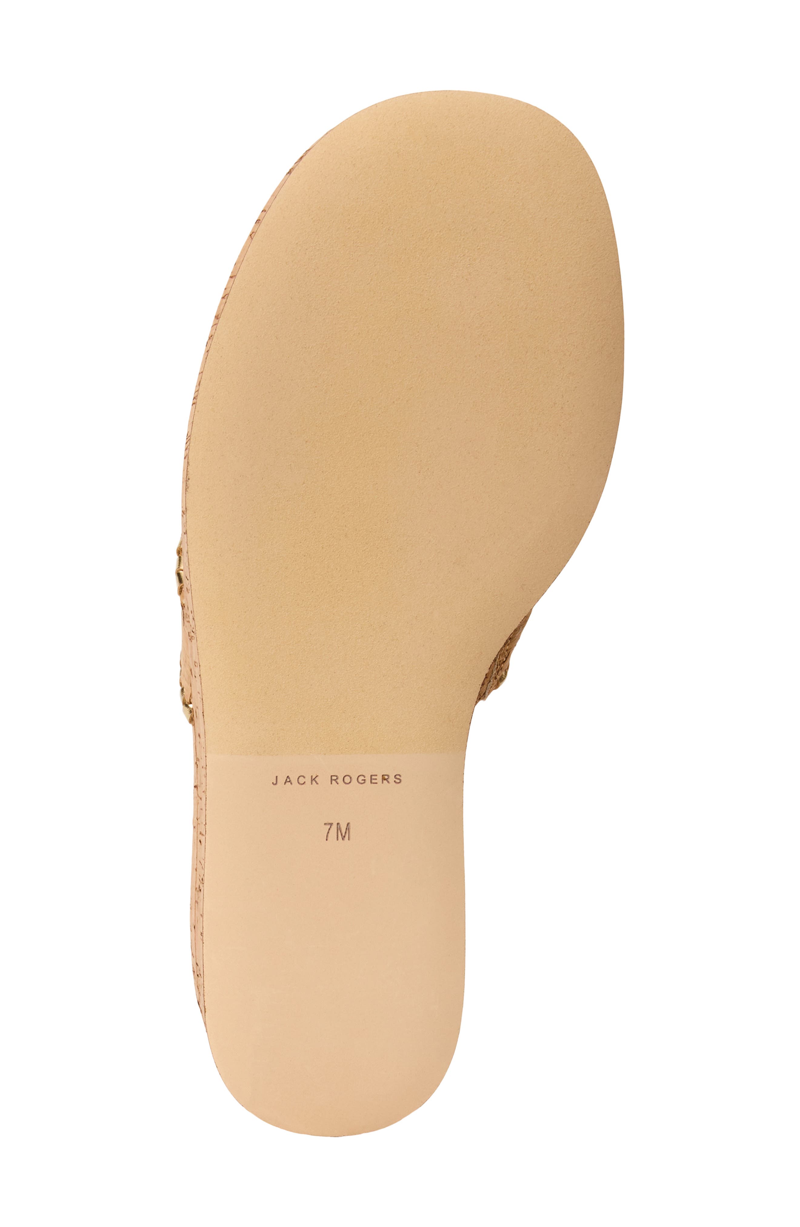 Jack Rogers Jacks High Wedge Sandal, Alternate, color, Cork/ Gold