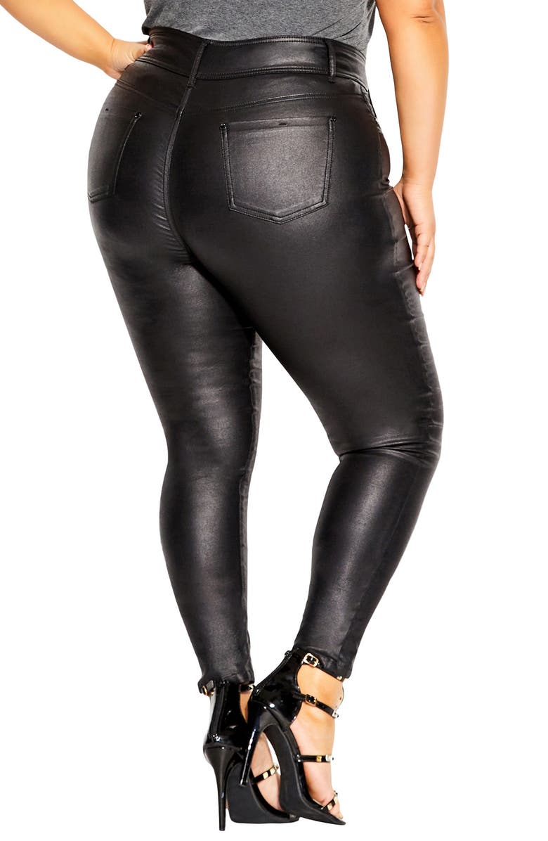 City Chic Skylar High Waist Skinny Jeans, Alternate, color,