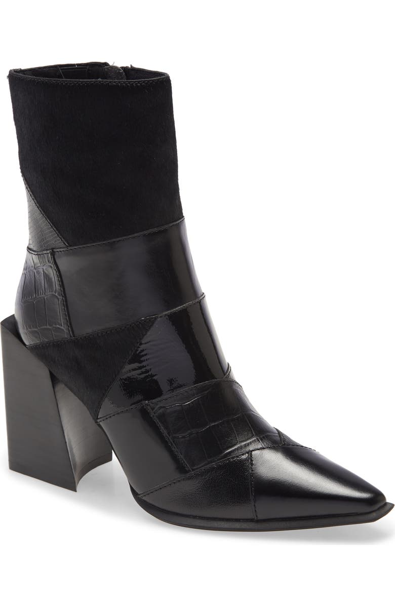 Jeffrey Campbell La-Siren Mixed Media Bootie, Main, color,