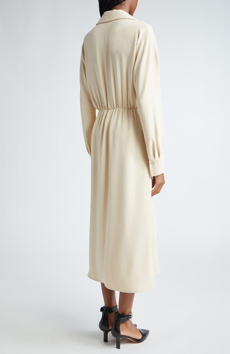 Vince Long Sleeve Shirtdress, Alternate, color, White Sand