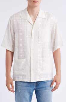 NN07 Ben 5026 Textured Short Sleeve Button-Up Shirt