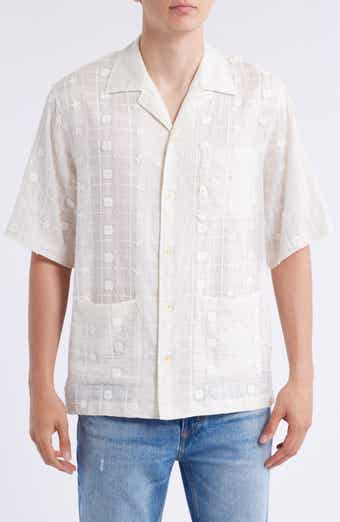 NN07 Ben 5026 Textured Short Sleeve Button-Up Shirt