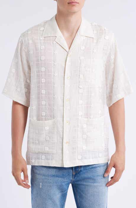 NN07 Ben 5026 Textured Short Sleeve Button-Up Shirt