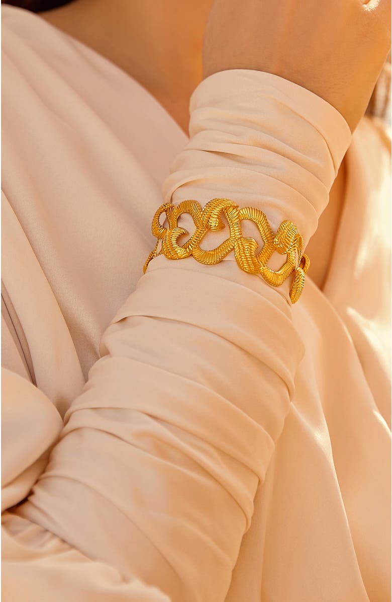 RC RETRO CHIC Hawk Wing Bangle, Alternate, color, Gold