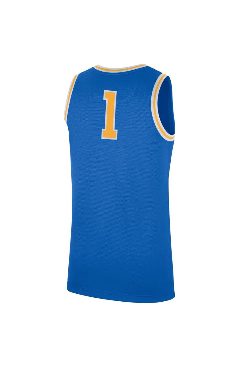 Jordan Brand Men's Jordan Brand #1 Blue UCLA Bruins Replica Basketball Jersey, Alternate, color, 