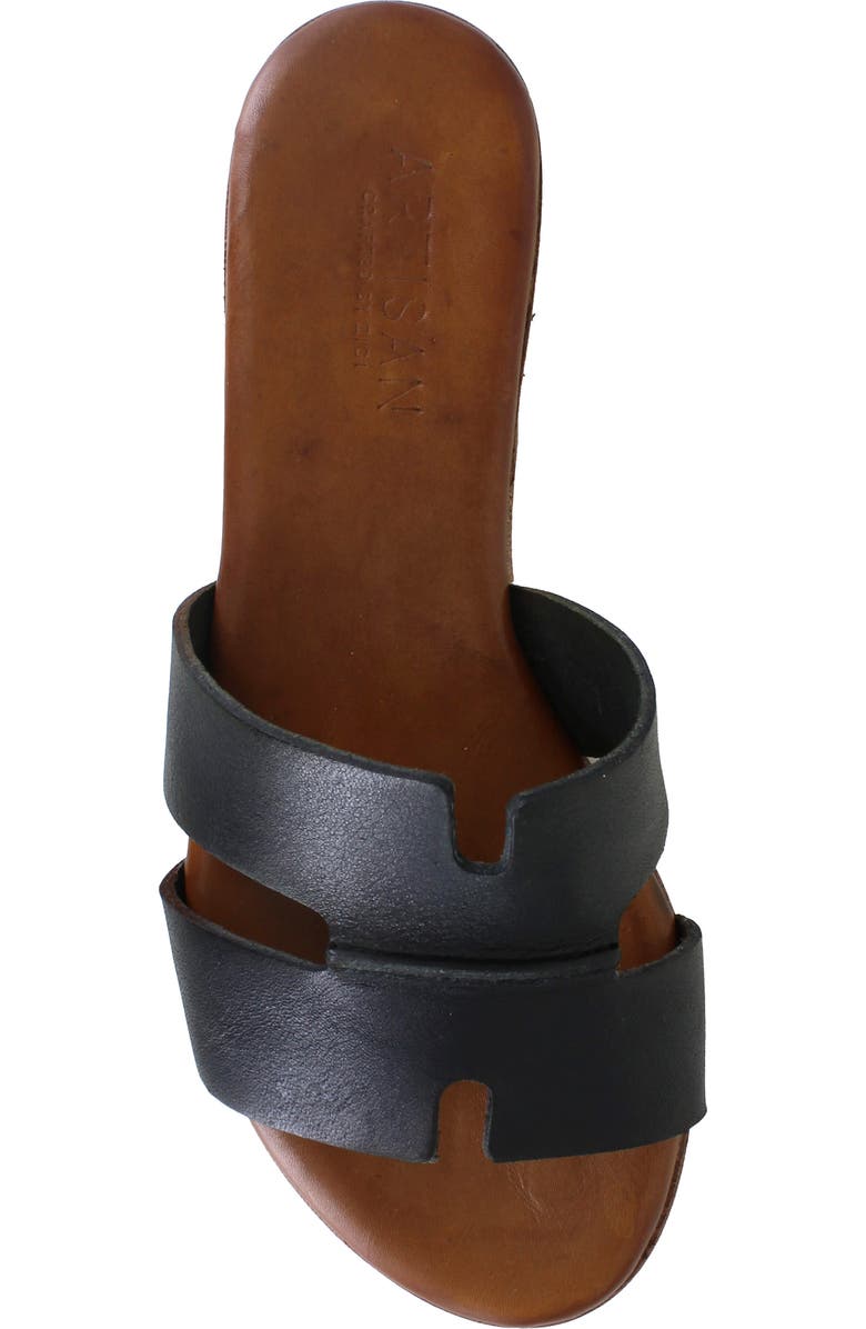 Artisan Crafted By Zigi Allony Leather Flat, Alternate, color, Black