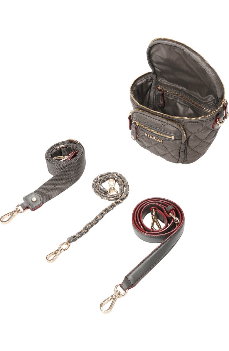 MZ Wallace Micro Crosby Diamond Quilted Nylon Sling Bag, Alternate, color,