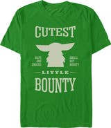 Star Wars: The Mandalorian and Grogu Men's Cutest Little Bounty Short Sleeve Graphic T-Shirt