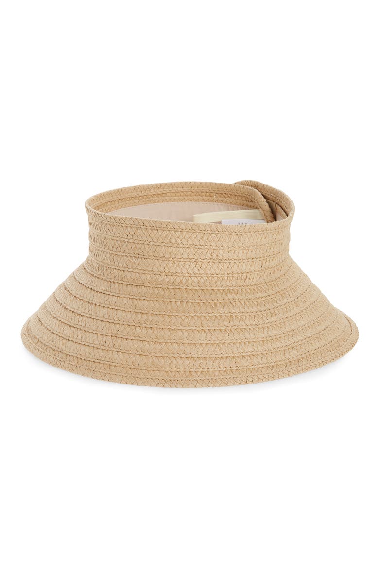 Packable Oversize Visor, Main, color, NATURAL MULTI