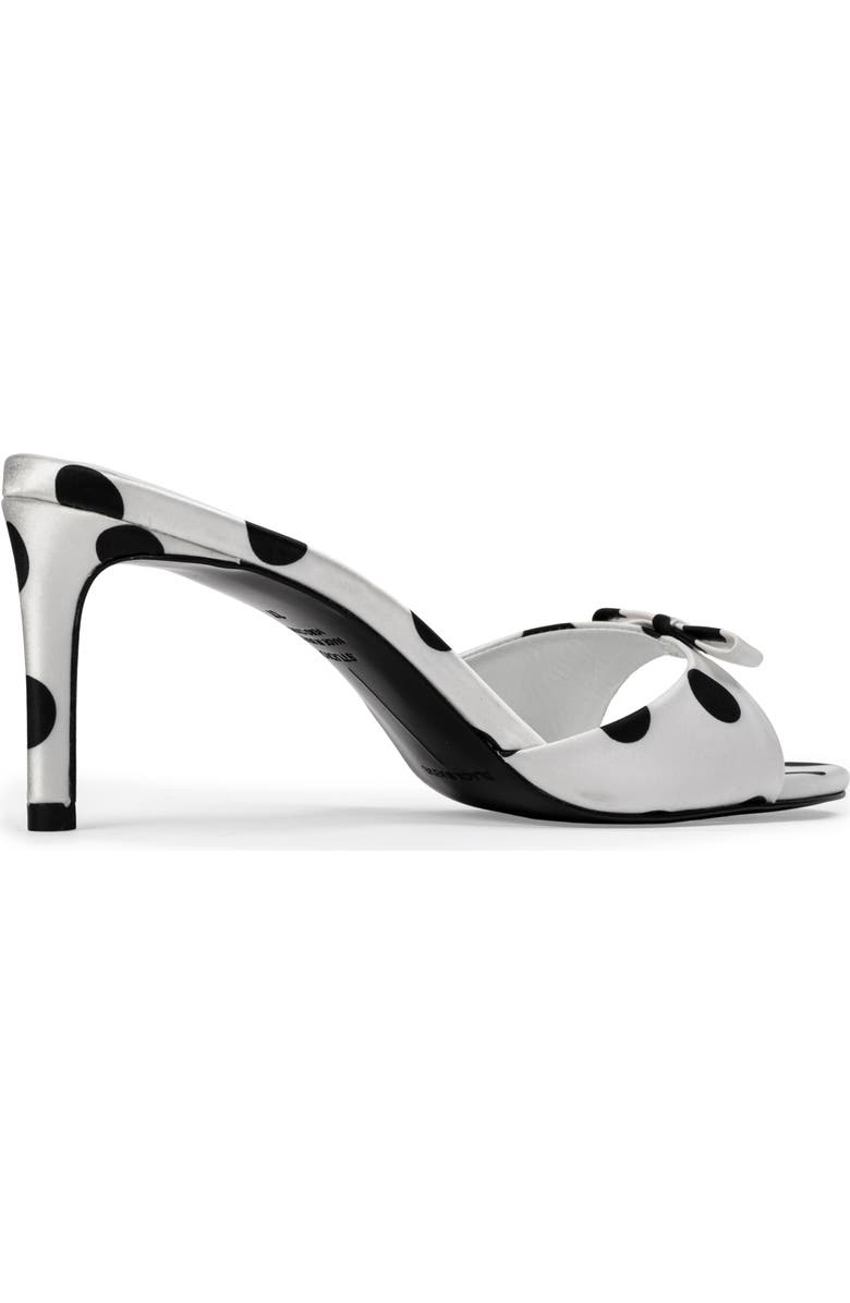 BLACK SUEDE STUDIO Albie 65 Mule, Alternate, color, White Polka Dot Satin