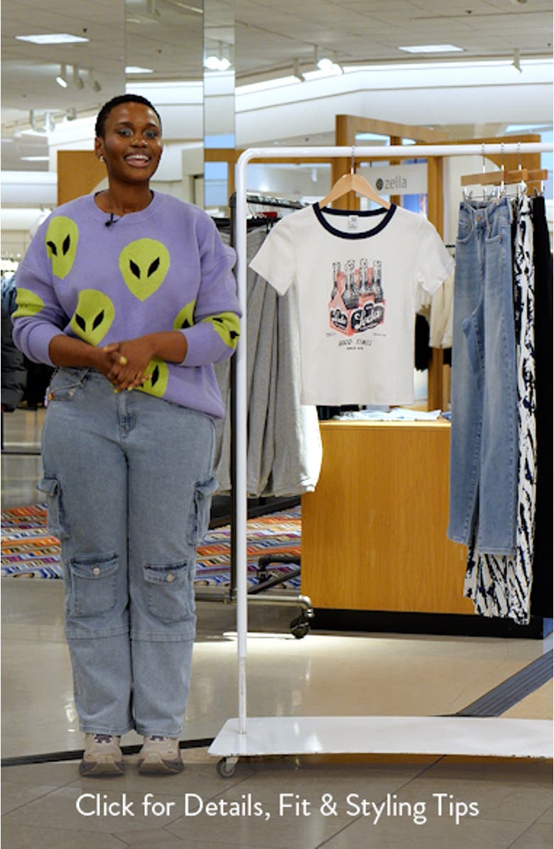 Soda Cotton Graphic Baby Tee, sales video thumbnail