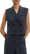 Theory Double Breasted Crop Vest