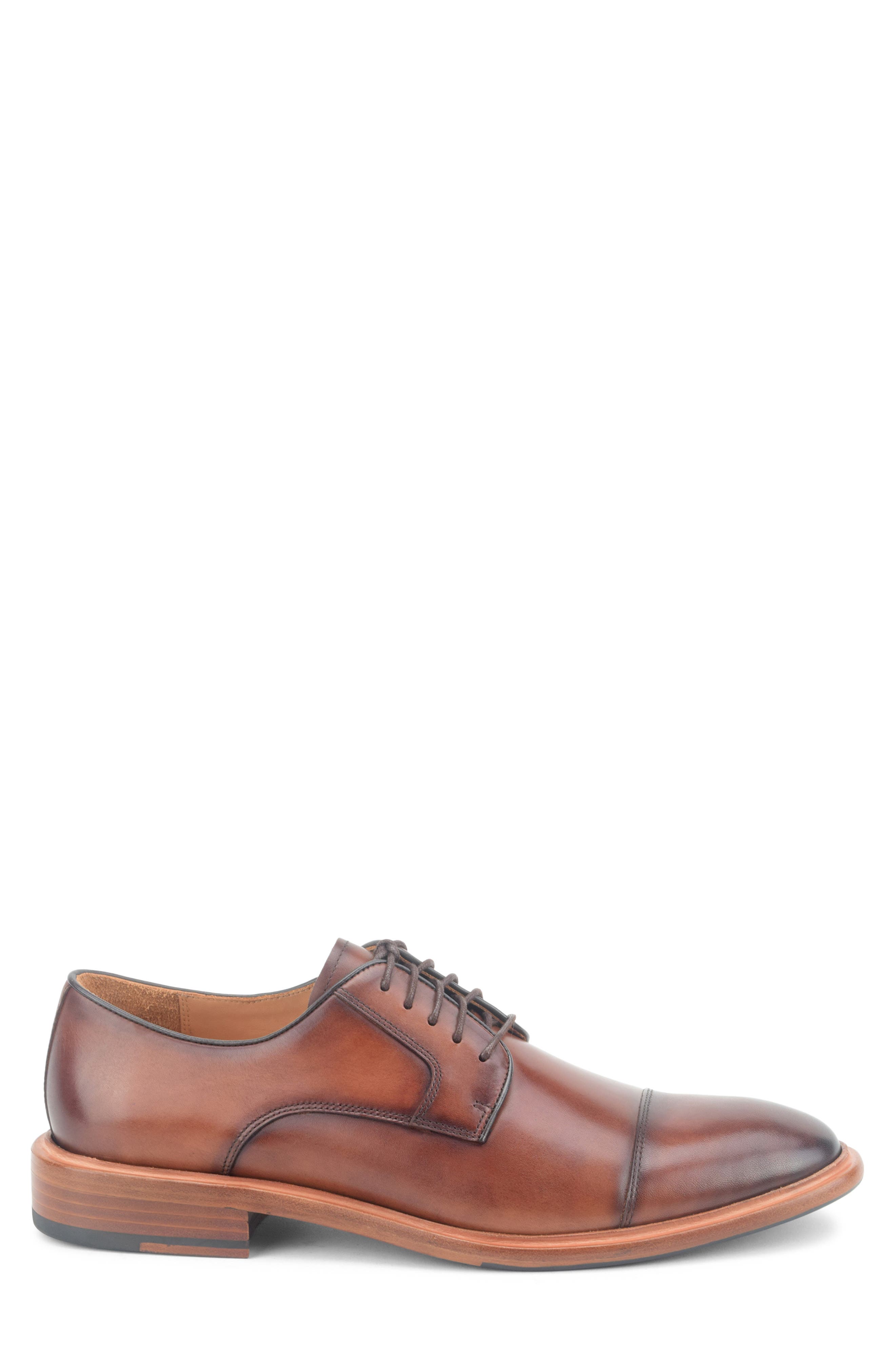 Ducasse Cap Toe Derby, Alternate, color, COGNAC