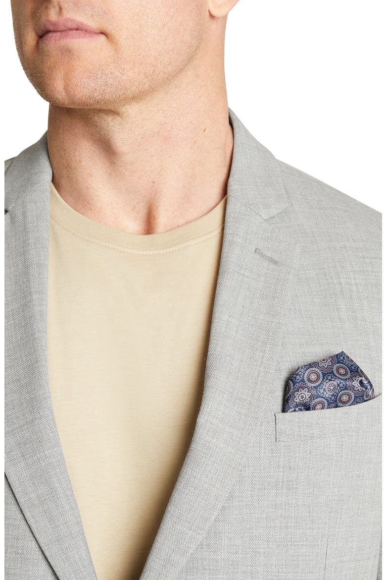 Castello Textured Blazer, Alternate, color, GREY