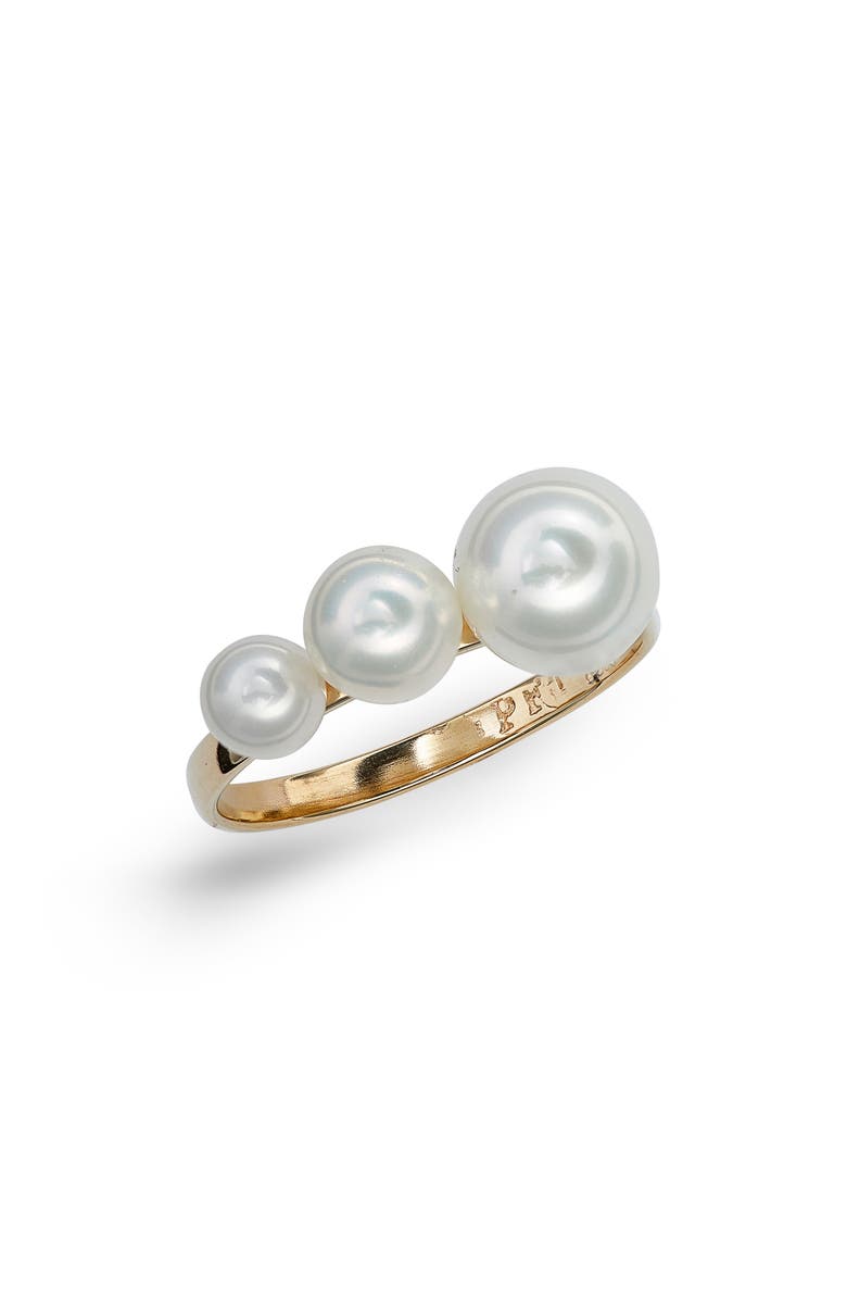 Poppy Finch Graduated Cultured Pearl Ring, Main, color,
