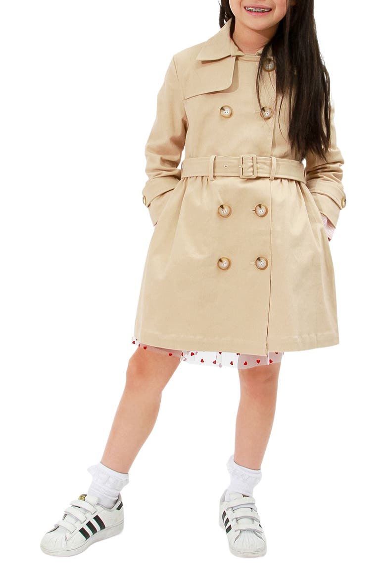Miss Sunshine Trench Coat, Main, color, Camel