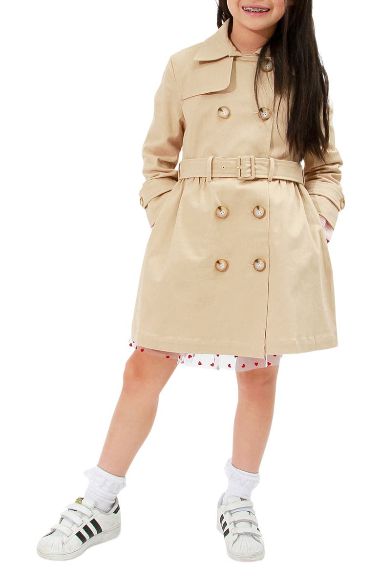 Belle & Bloom Miss Sunshine Trench Coat, Main, color, Camel