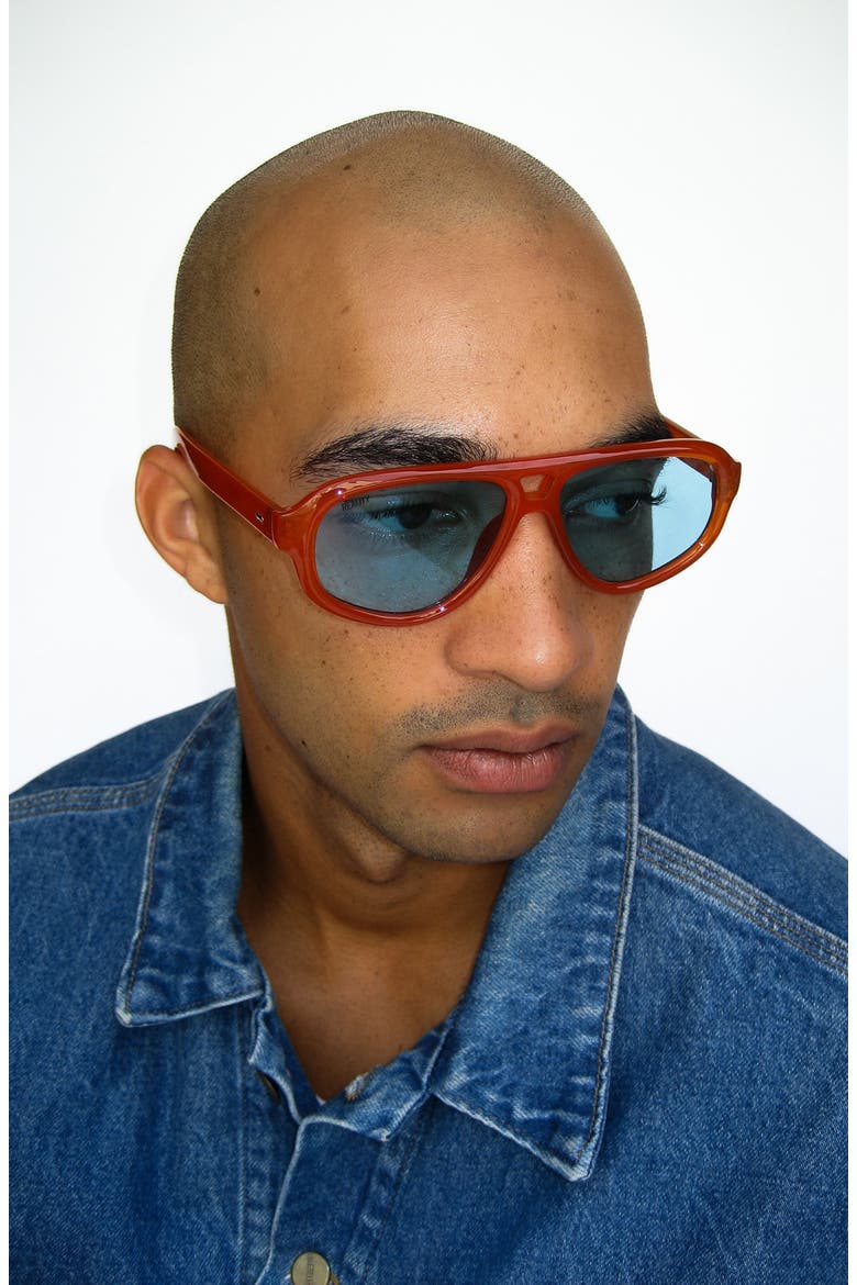 Ryder Sunglasses, Alternate, color, Ochre