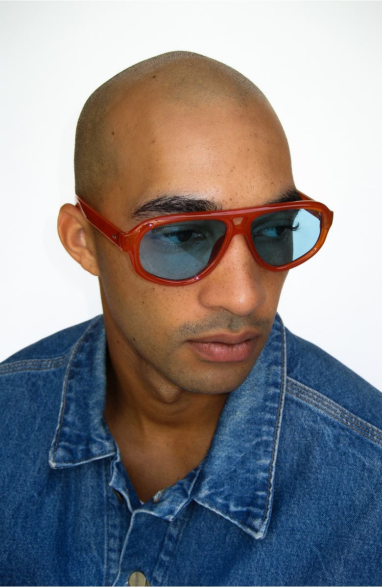 Reality Eyewear Ryder Sunglasses, Alternate, color, Ochre