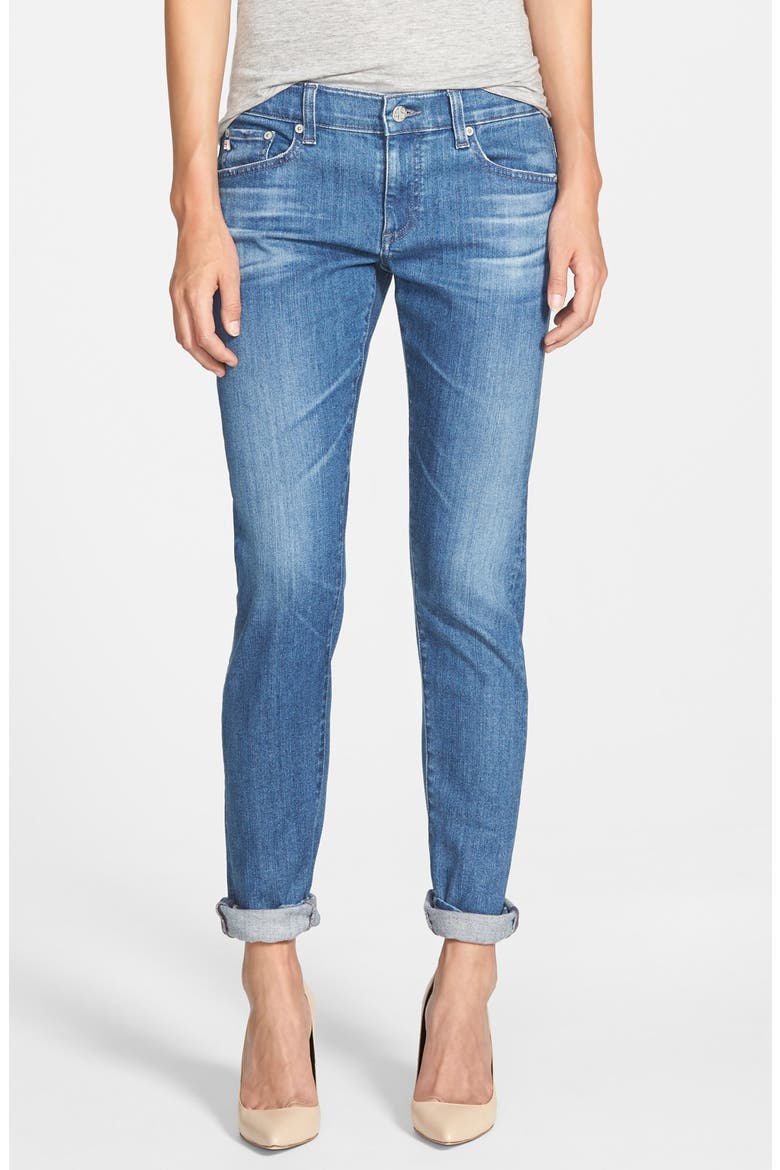 'The Nikki' Relaxed Skinny Jeans (Nordstrom Exclusive), Main, color, 14 YEAR ALTITUDE