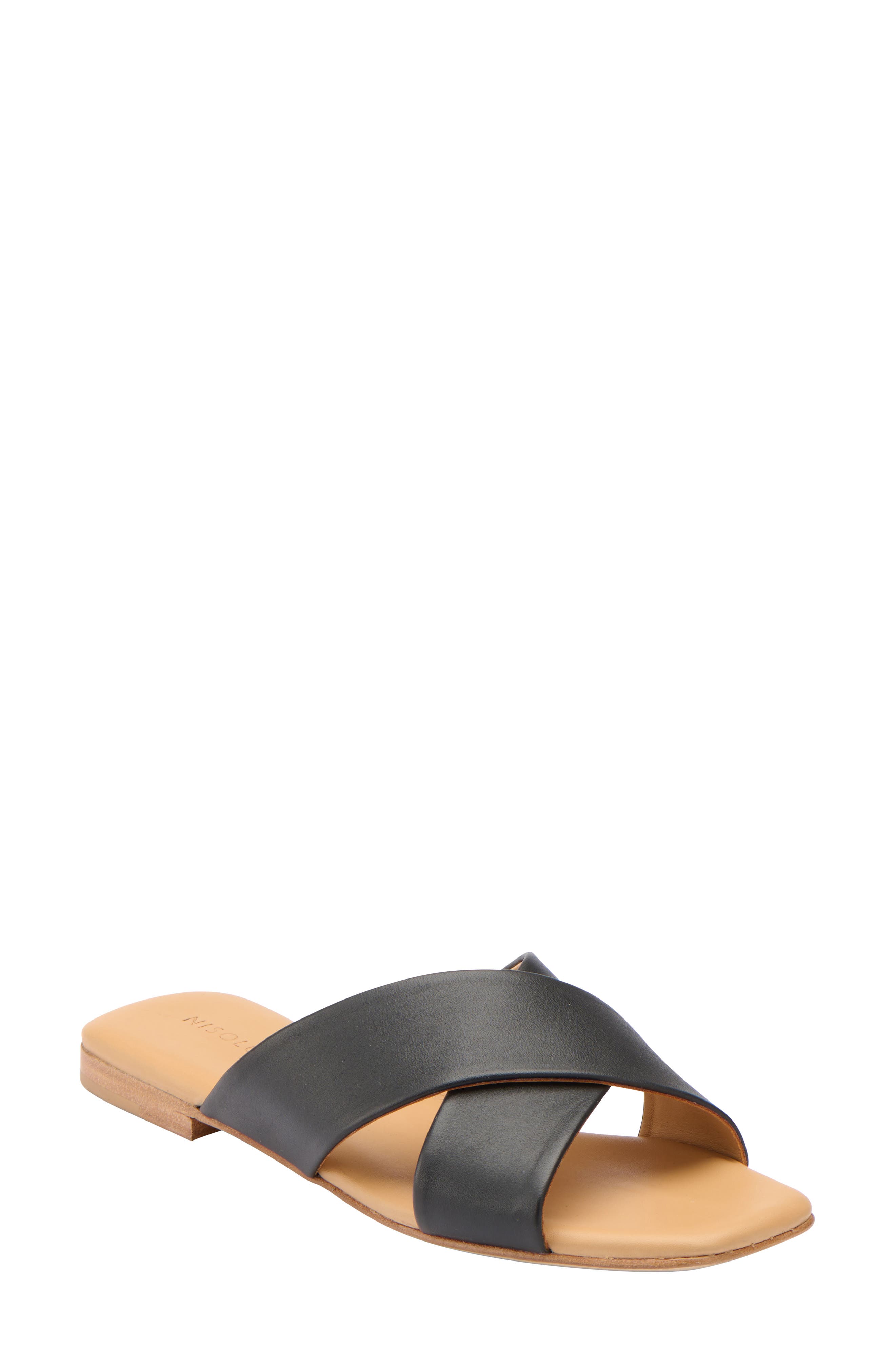 Nisolo Cross Strap Slide Sandal, Main, color, 