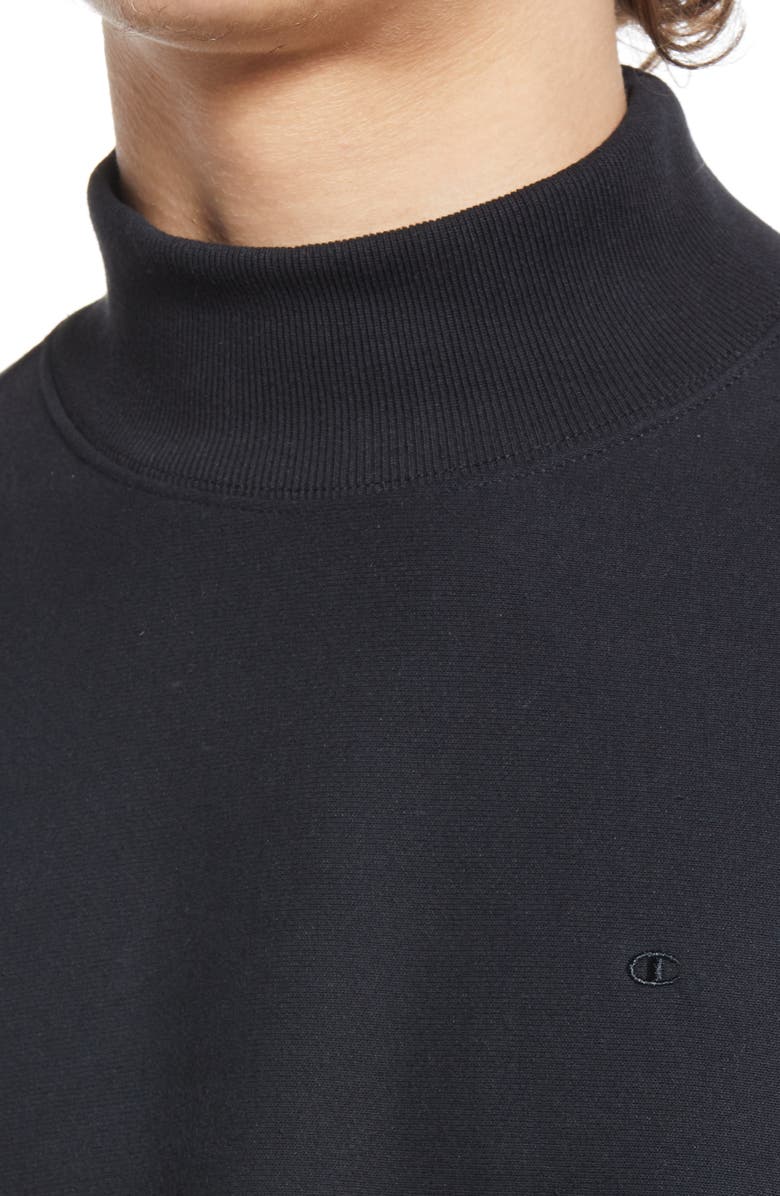 Champion Reverse Weave<sup>®</sup> Mock Neck Sweatshirt, Alternate, color, 
